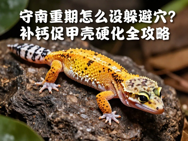 守宫蜕皮期怎么设躲避穴？补钙促甲壳硬化全攻略