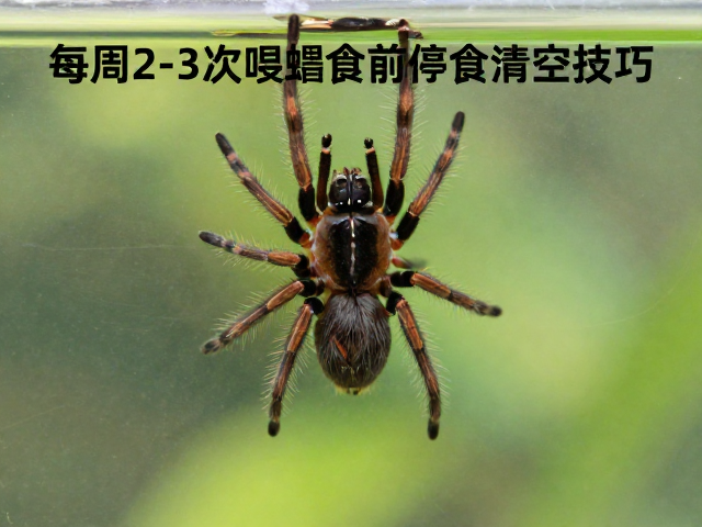 成蛛每周2-3次喂食，蜕皮前停食清空肠道技巧