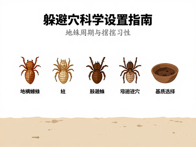 地栖蛛蜕皮周期与挖掘习性,躲避穴科学设置指南