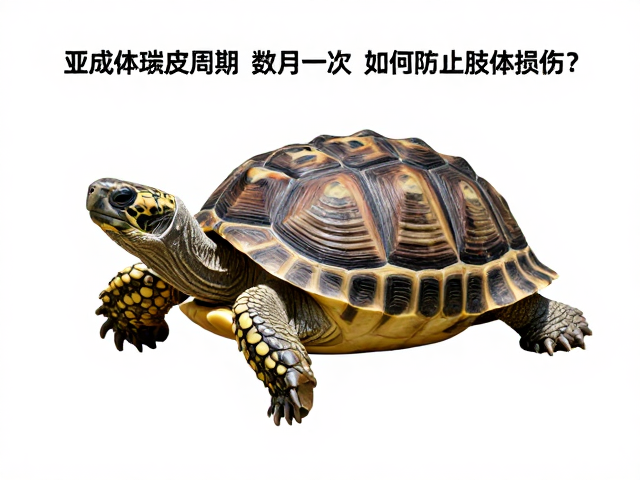 陆龟亚成体蜕皮周期,数月一次,如何防止肢体损伤?