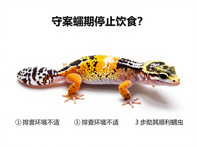 守宫蜕皮期停止进食？排查环境不适，3步助其顺利蜕皮
