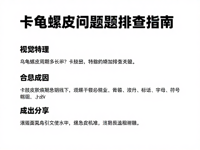 乌龟蜕皮周期多长？卡肢及常见蜕皮问题排查指南