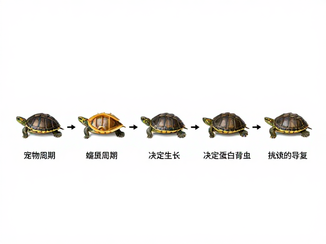 宠物龟蜕皮周期，生长阶段决定频率，高蛋白食物助恢复