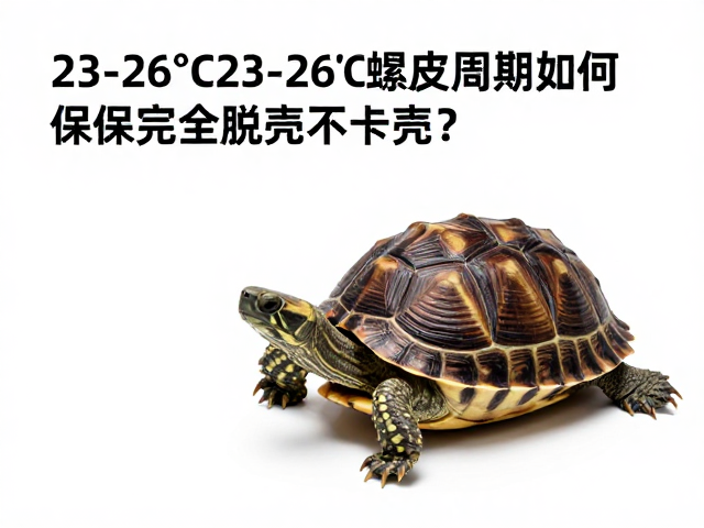 龟壳23-26℃蜕皮周期，如何确保完全脱壳不卡壳？