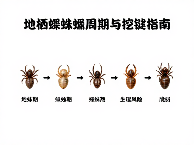 地栖蛛蜕皮周期与挖掘习性，降低感染风险的关键指南