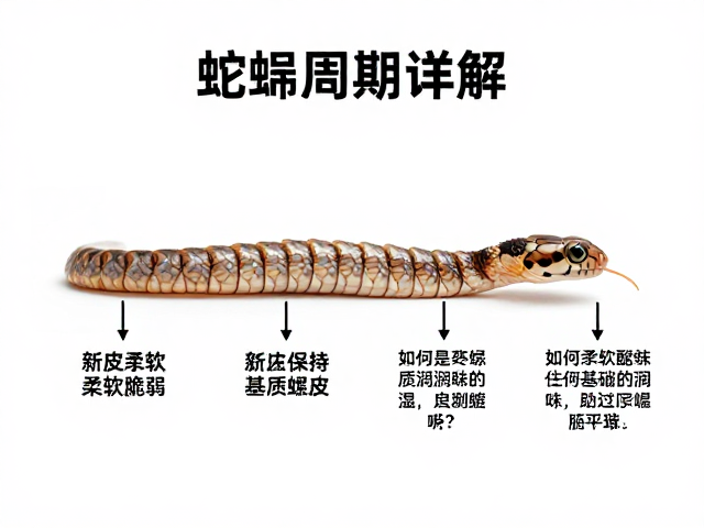 蛇蜕皮周期详解,新皮柔软脆弱,如何保持基质湿润助其顺利蜕皮?