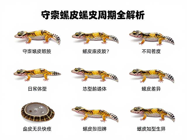守宫蜕皮旧皮破裂？不同品种体型差异下的蜕皮周期全解析