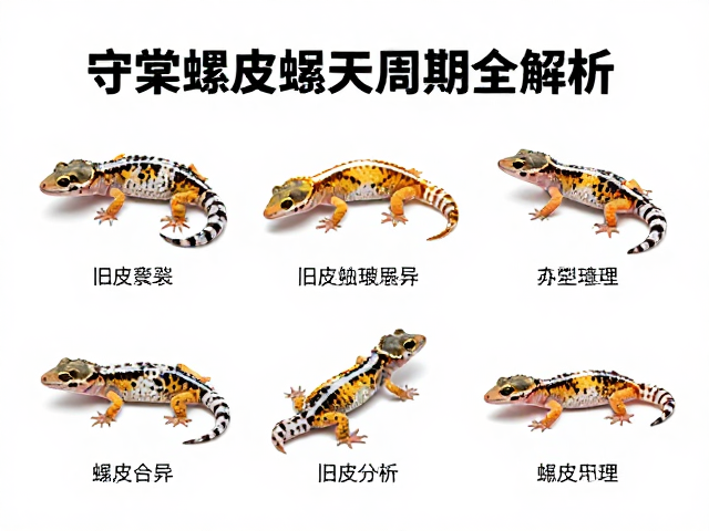 守宫蜕皮旧皮破裂？不同品种体型差异下的蜕皮周期全解析