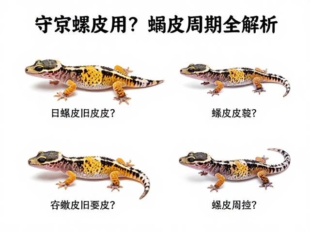 守宫蜕皮旧皮破裂？不同品种体型差异下的蜕皮周期全解析