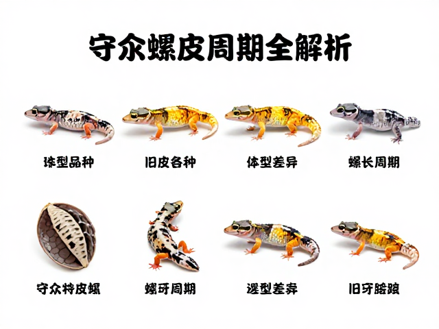 守宫蜕皮旧皮破裂？不同品种体型差异下的蜕皮周期全解析