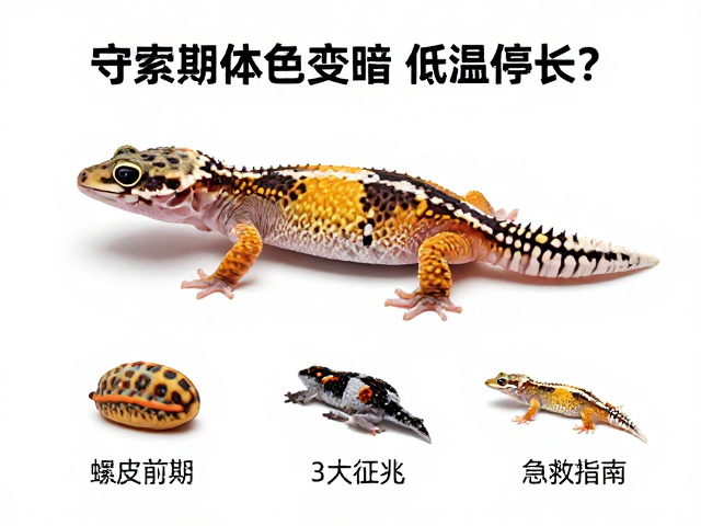 守宫蜕皮期体色变暗、低温停长？3大征兆与急救指南