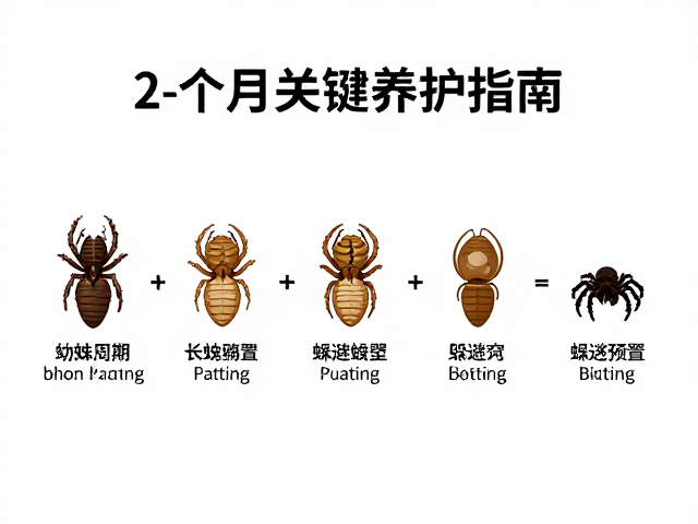 幼蛛蜕皮周期与躲避穴设置，1-2个月关键养护指南