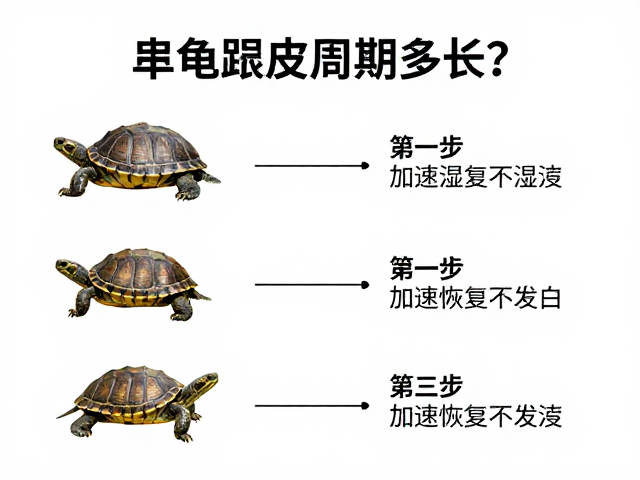 乌龟蜕皮周期多长？按年龄阶段控湿度，加速恢复不发白