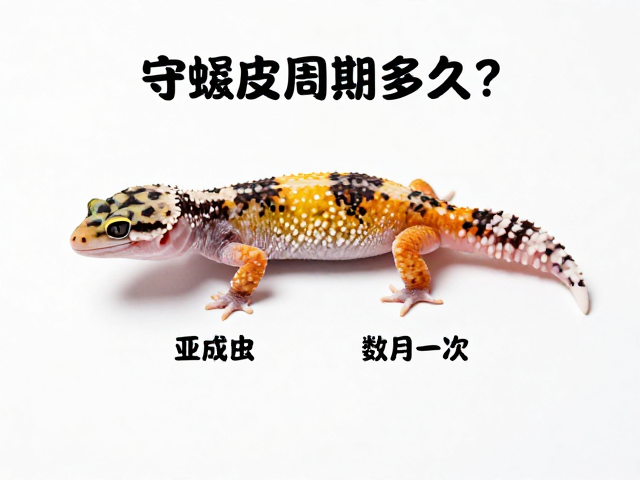 守宫蜕皮周期多久？亚成体数月一次，提供安静避光环境助顺利蜕皮