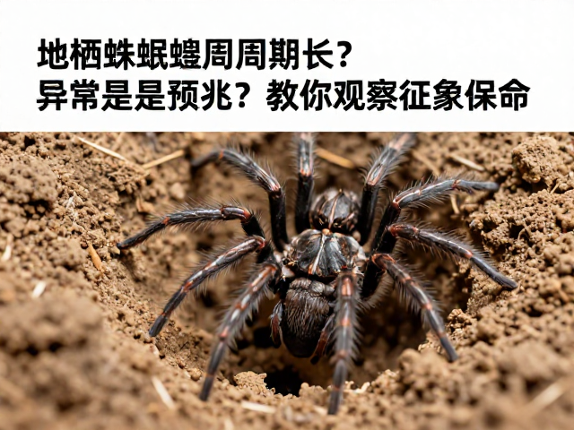 地栖蛛蜕皮周期长？挖洞异常是预兆？教你观察征象保命