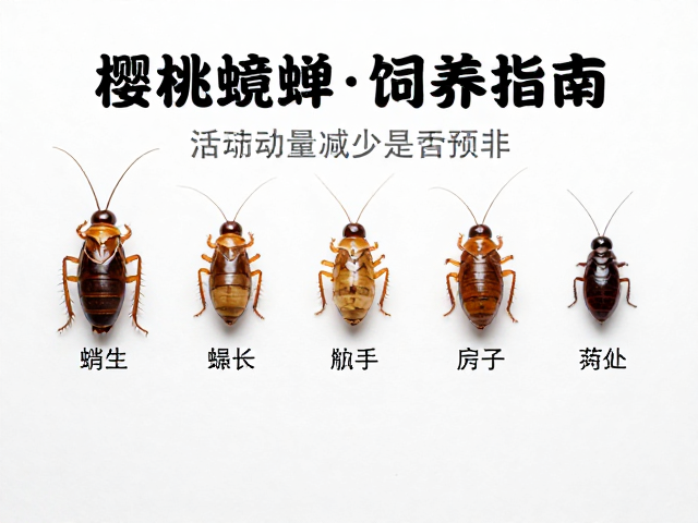 樱桃蟑螂蜕皮周期长？活动量减少是预兆，新手必看的饲养指南