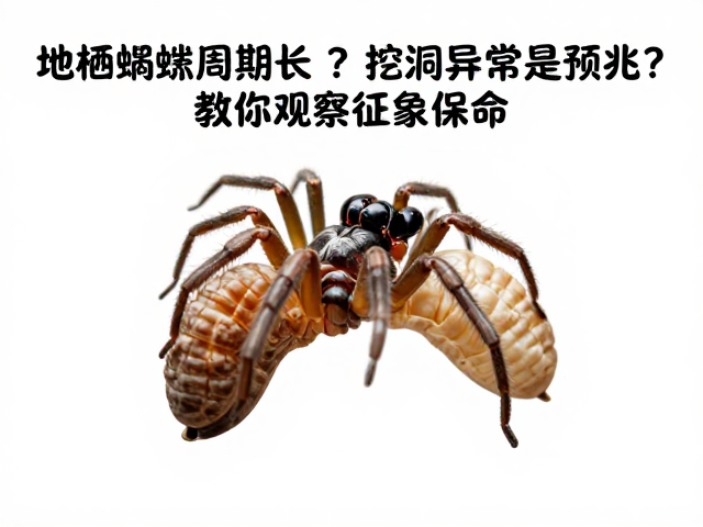 地栖蛛蜕皮周期长？挖洞异常是预兆？教你观察征象保命