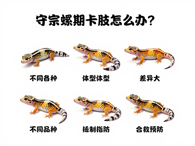 守宫蜕皮期卡肢怎么办？不同品种体型差异大，急救指南来了