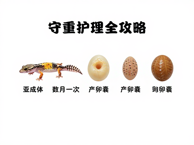 守宫蜕皮周期，亚成体数月一次，产卵囊护理全攻略