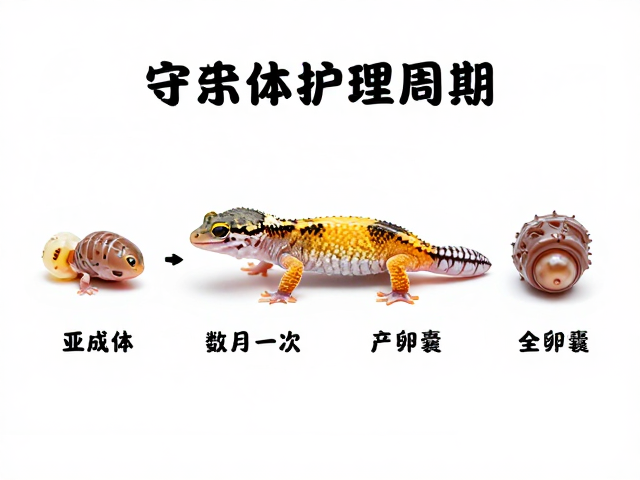 守宫蜕皮周期，亚成体数月一次，产卵囊护理全攻略