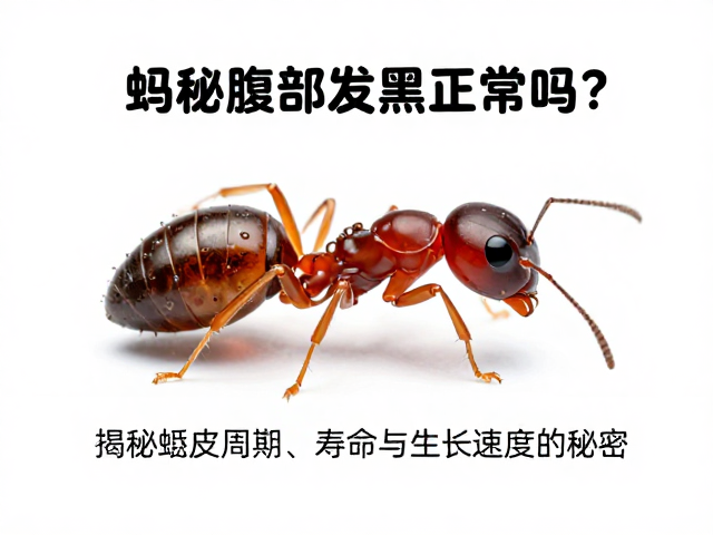 蚂蚁腹部发黑正常吗？揭秘蜕皮周期、寿命与生长速度的秘密