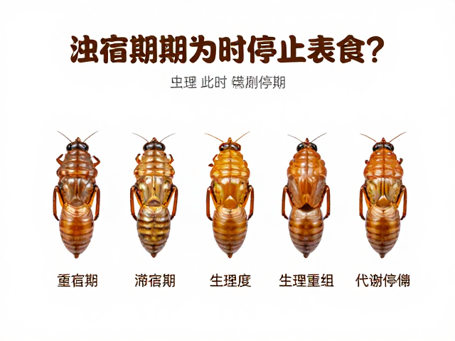 昆虫蜕皮周期与滞育期，为何此时停止进食？