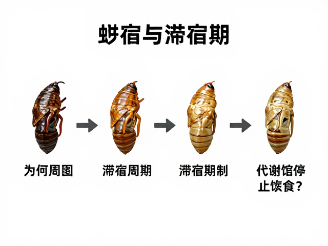 昆虫蜕皮周期与滞育期，为何此时停止进食？