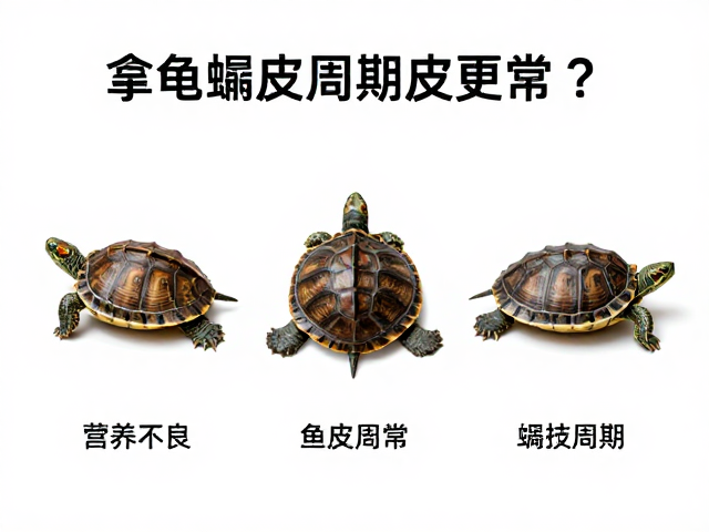 乌龟蜕皮周期记录，营养不良导致蜕皮异常？3步调整周期