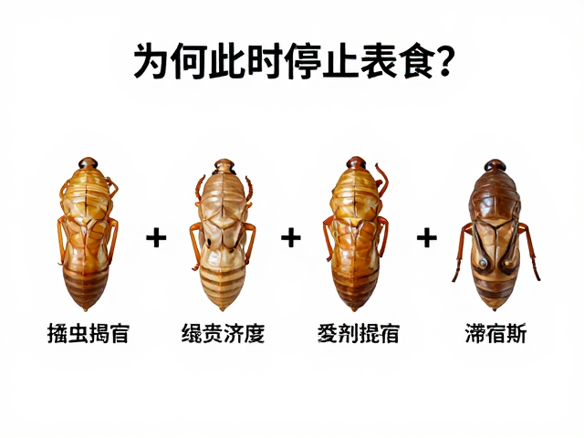 昆虫蜕皮周期与滞育期，为何此时停止进食？