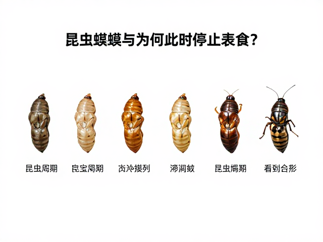 昆虫蜕皮周期与滞育期，为何此时停止进食？