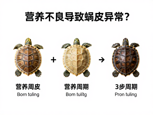 乌龟蜕皮周期记录，营养不良导致蜕皮异常？3步调整周期