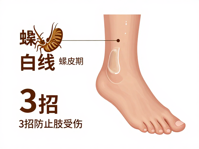 步足关节出白线？警惕蜕皮期损伤，3招防止肢体受伤