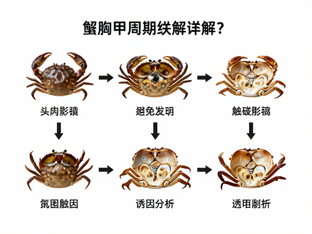 蟹蜕皮周期详解，如何避免触碰导致头胸甲剥离？