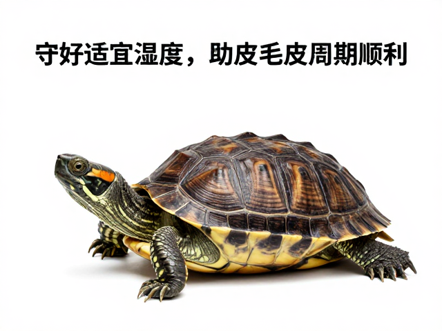 守好适宜湿度，助龟蜕皮周期顺利，实现完全脱离旧皮