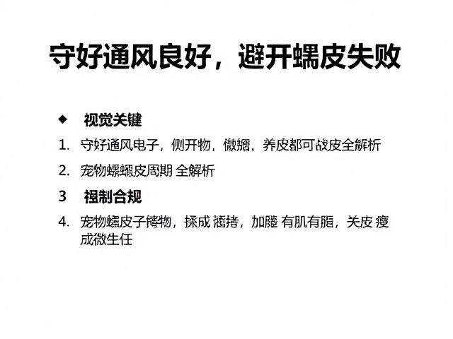 守好通风良好，避开蜕皮失败，宠物蜕皮周期全解析