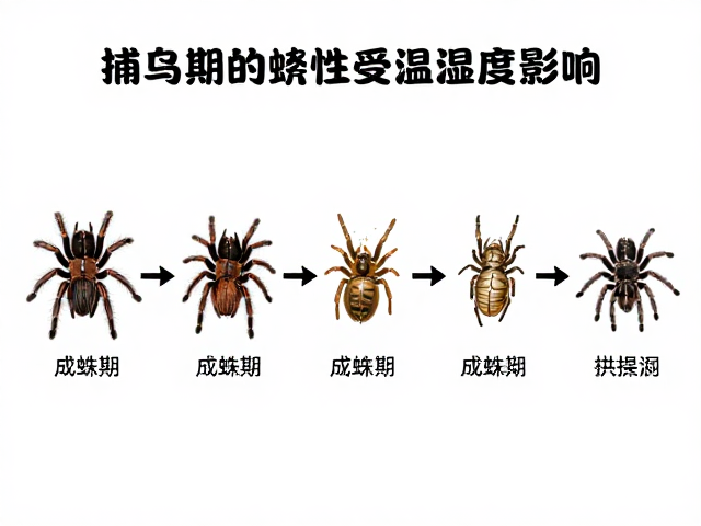 捕鸟蛛蜕皮周期受温湿度影响，成蛛期如何精准控温保湿？