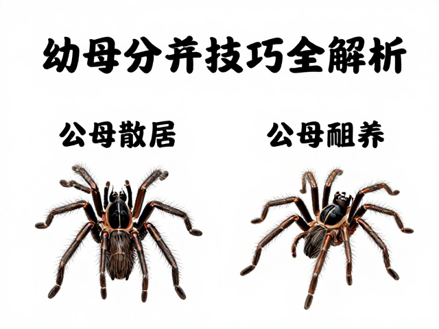 幼蛛散居耐粗养，公母分辨技巧全解析