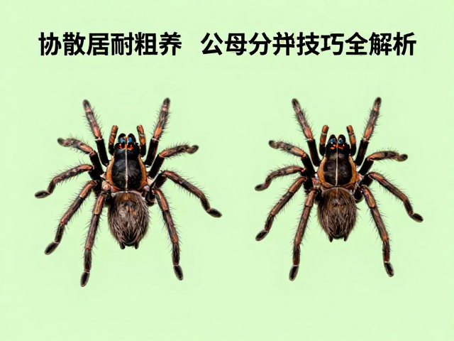 幼蛛散居耐粗养，公母分辨技巧全解析