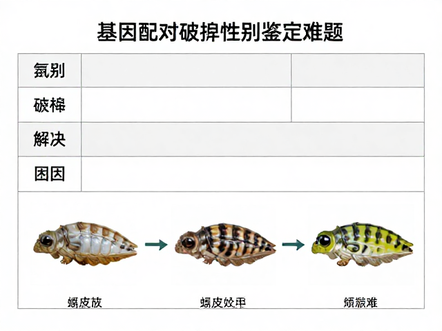 基因配对记录助辨公母，解决蜕皮困难