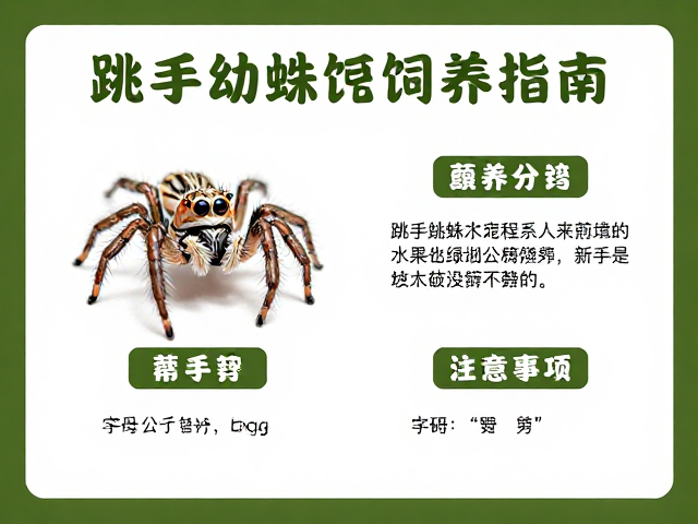 跳蛛幼蛛饲养指南，公母分辨技巧与新手避坑指南
