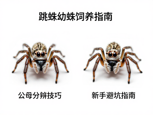 跳蛛幼蛛饲养指南，公母分辨技巧与新手避坑指南