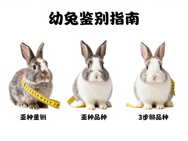 幼兔鉴别指南,用软尺量亚种特征,3步辨品种