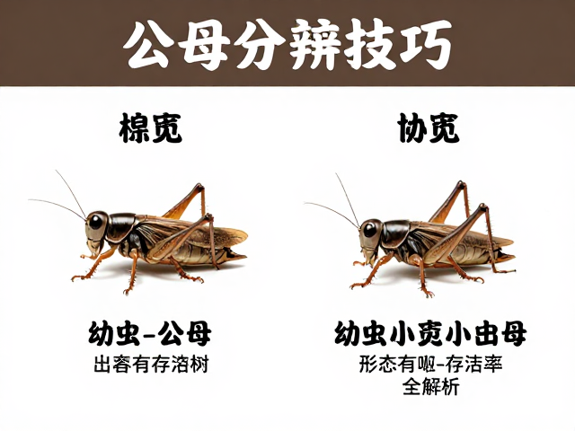 蟋蟀公母分辨技巧，避光环境饲养提升存活率全解析