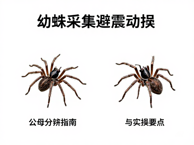 幼蛛采集避震动技巧，公母分辨指南与实操要点