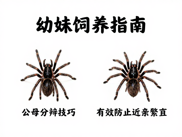 幼蛛饲养指南，公母分辨技巧，有效防止近亲繁殖