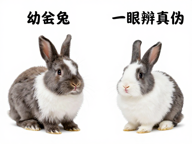 幼兔鉴别指南,迷你荷兰兔与侏儒兔行为特征对比,一眼辨真伪
