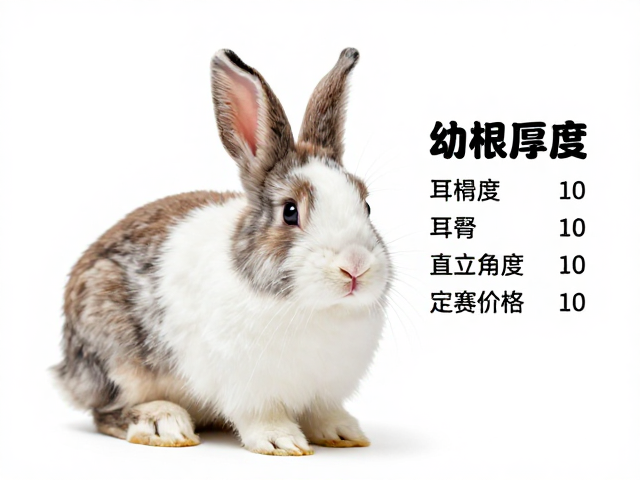 幼兔鉴别指南，耳根厚度直立角度定赛级价格