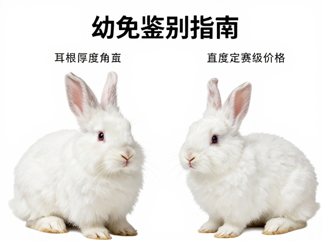 幼兔鉴别指南,耳根厚度直立角度定赛级价格