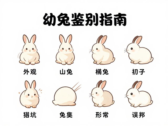 幼兔鉴别指南，健康外观指标与异常形态误判避坑