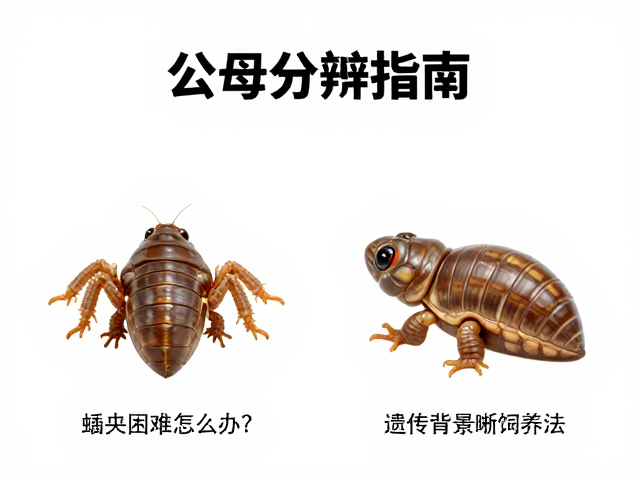 公母分辨指南，蜕皮困难怎么办？遗传背景清晰饲养法